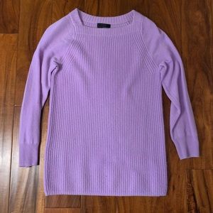 JCrew Purple Cashmere Sweater, XS